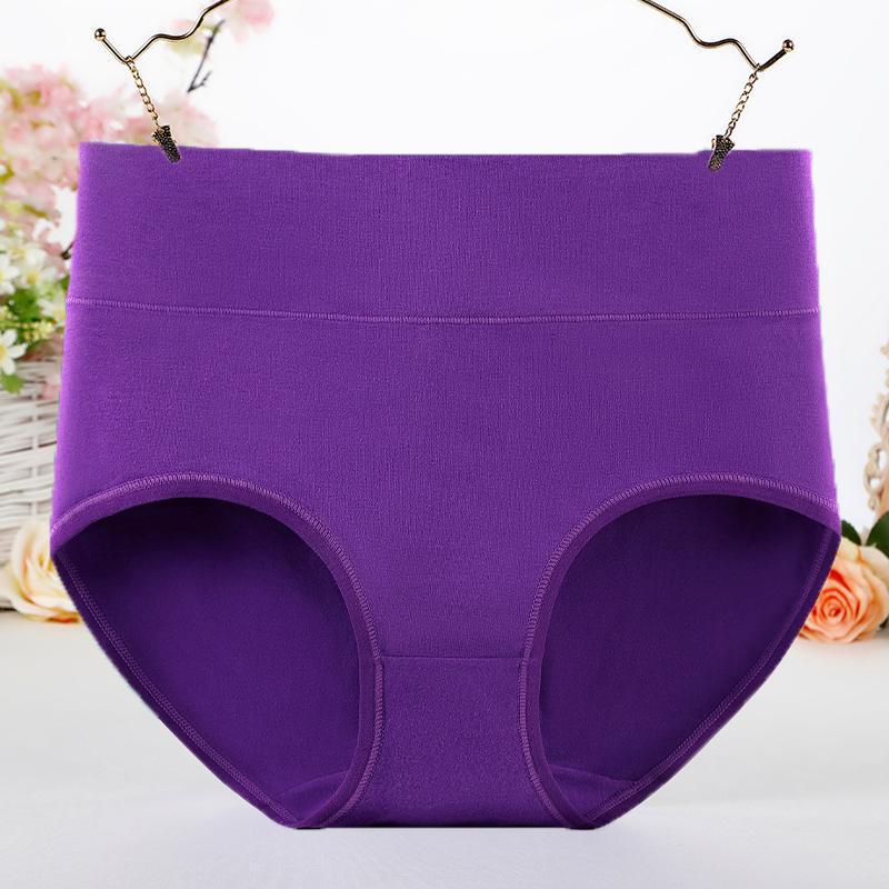 Comfortable and Minimalistic Plus Size Cotton Underwear for Women with High Waist and Abdominal Contraction 200kg Mom Fat