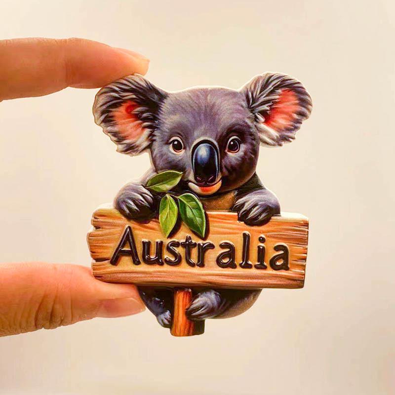 Sydney Opera House & Koala Souvenir Fridge Magnet - Australian Gift