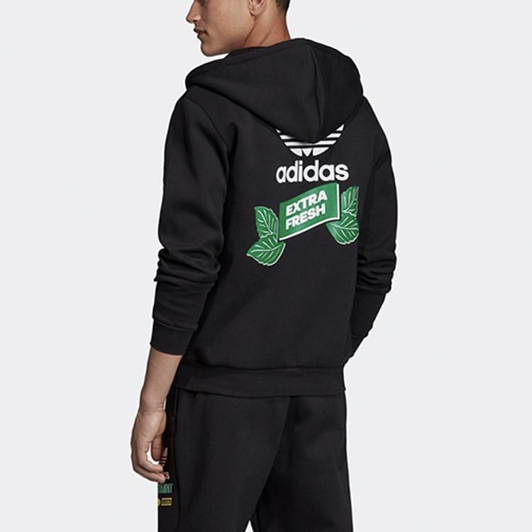 adidas Оригиналы Bodega Fzhood с логотипом и принтом спортивной толстовки с капюшоном, мужская верхняя одежда, черный FP7701