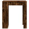 Vidaxl Stolik Barowy Z Półkami, Przydymiony Dąb, 95X47X103,5 Cm
