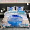 Pillowcase Quilt Cover Three-Piece Set, Fantasy Ocean Glass Ball Pattern, Fairy Energy Smart, Machine Washable