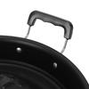 Black Thai BBQ Grill Pan Iron Round Thai Style BBQ Portable Grill Pan with Side  Restaurant Use