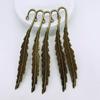 Ancient Zinc Alloy Feather Bookmark - Chinese-Style Retro Pendant Jewelry Accessory Gift
