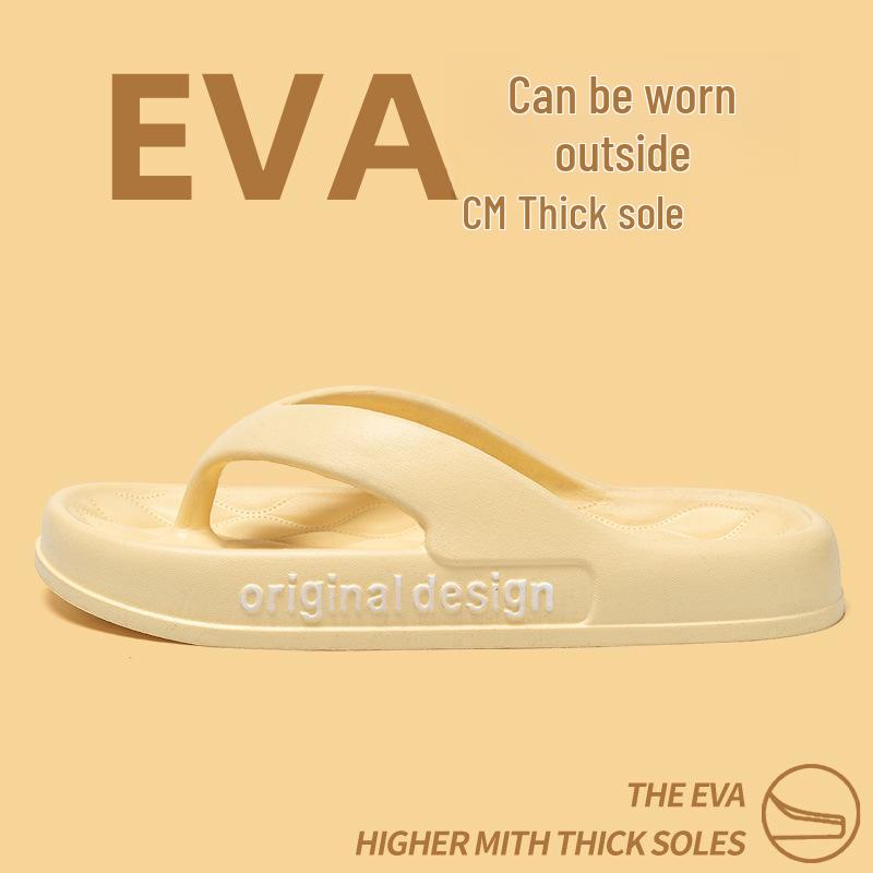 Thick-Soled Summer Flip-Flops for Women and Men, Non-Slip Indoor/Outdoor Sandals