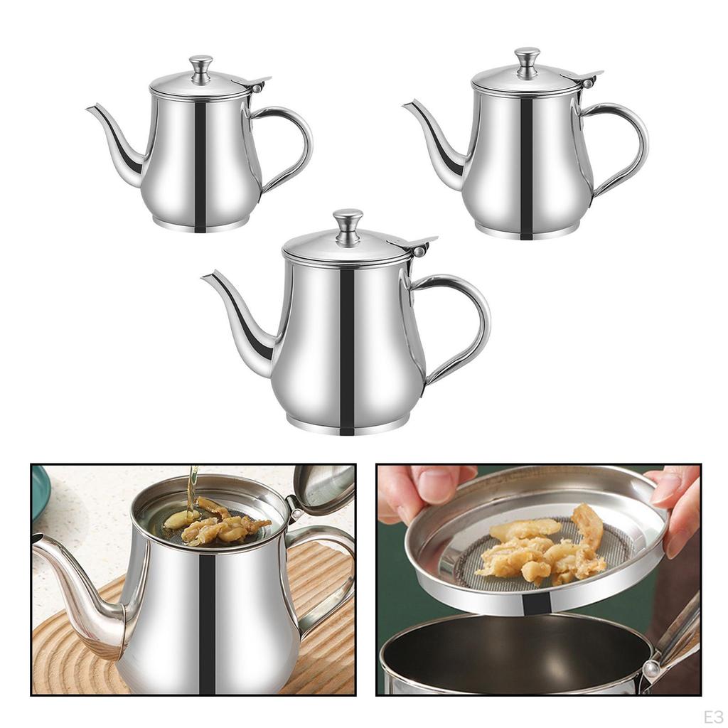 Oil Pot Cooking Kitchen Tool Large Capacity Jug Strainer Container,Oil for