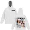 Singer Cazzu Tour 2025 Double-sided Print Hoodies Men's Women Hip-hop Sweatshirt Long-sleeved Casual  Thick Aesthetic Sportswear
