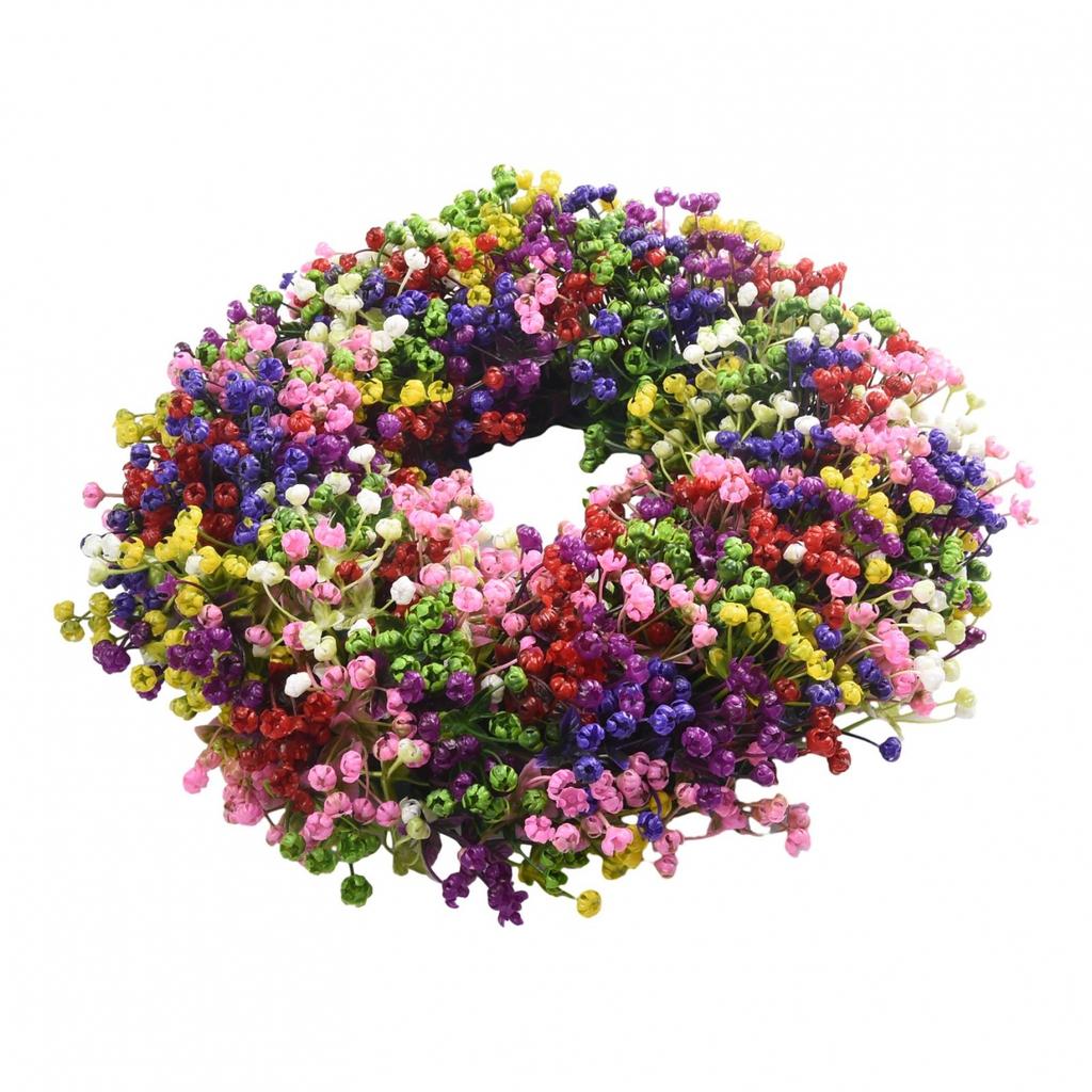 Весенние венки для входной двери Весенний декор Летние венки из гипсофилы 40см