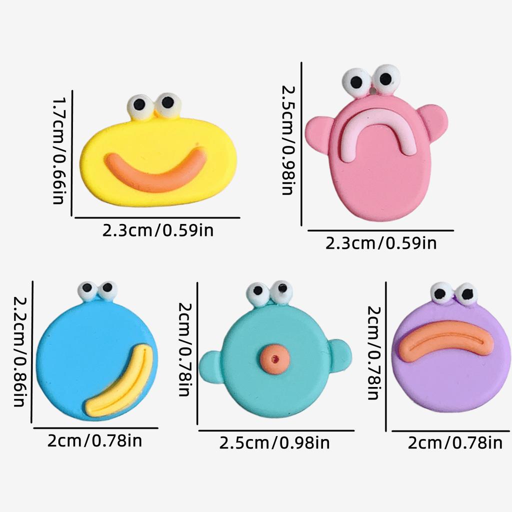 10 шт. магниты на холодильник с большим ртом, милые наклейки на холодильник, персонализированные магниты на холодильник, подходящие для хранения досок на кухне и в офисе