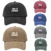 Крутая Бейсболка с принтом 'Cowboy', стираный хлопок, регулируемая, Snapback, Кепка 'Папа', дышащая, для гольфа, рыбалки, активного отдыха, от солнца
