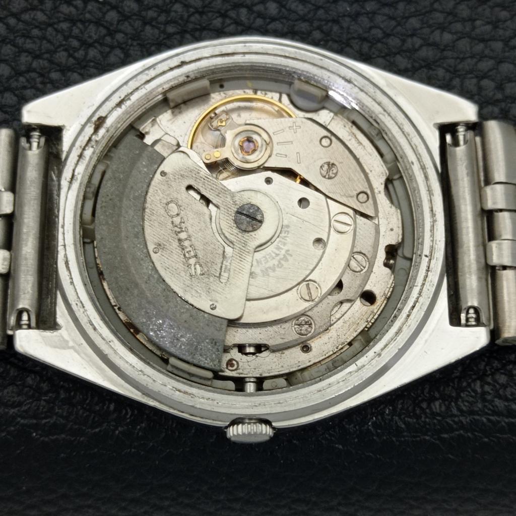 ПОДЛИННЫЕ ВИНТАЖНЫЕ МУЖСКИЕ АВТОМАТИЧЕСКИЕ ЧАСЫ SEIKO 5 ЯПОНСКОГО ПРОИЗВОДСТВА С ЧЕРНЫМ ЦИФЕРБЛАТОМ a500097-2 R151a-a500097