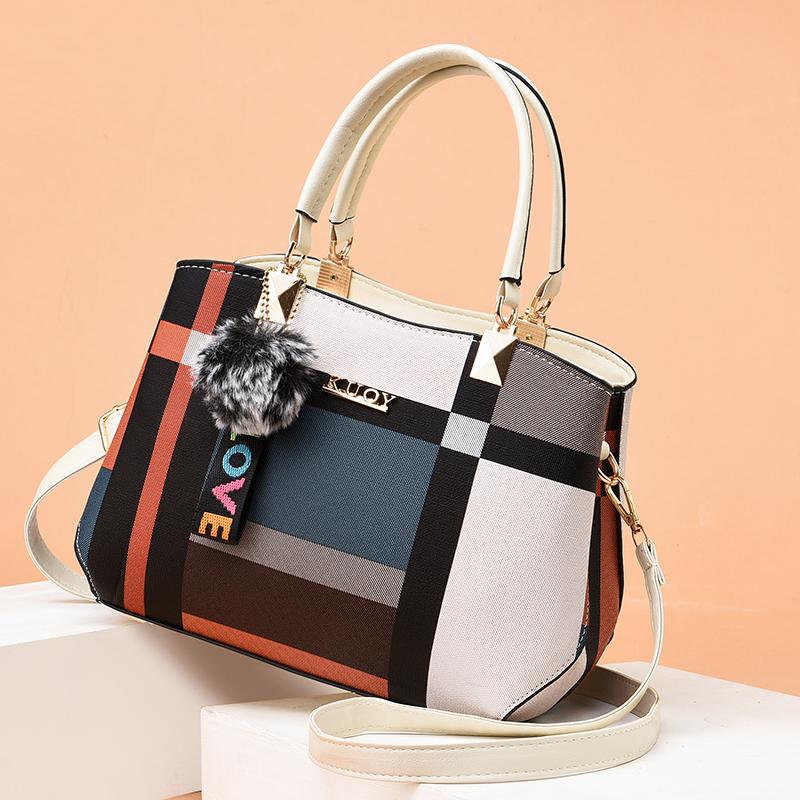 Женская стандартная клетчатая рабочая сумка Decor Crossbody Bag Женские сумки с верхней ручкой