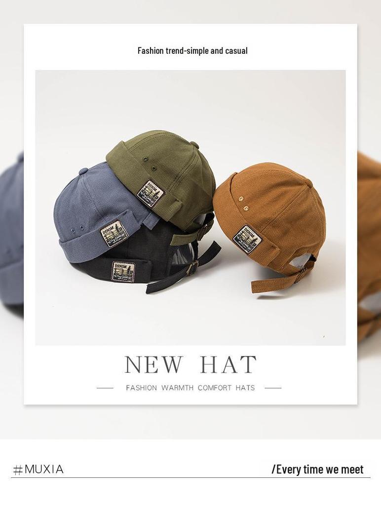 Spring Retro Korean-Style Unisex Melon Skin Hat - Japanese-Inspired Niche Sports Cap