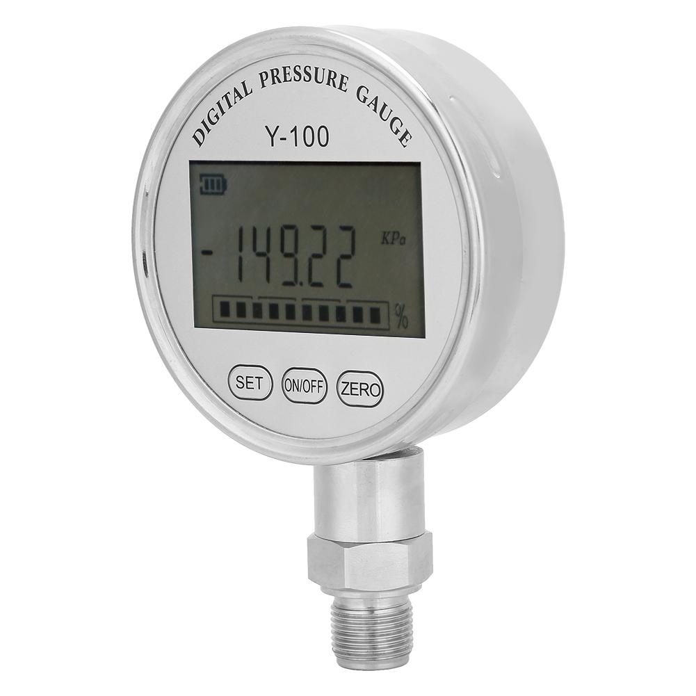 Y100 High Precision Digital Hydraulic Pressure Gauge Manometer Pressure Tester Meter 0~4Mpa