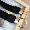 4Cm Dress Waist Elastic Elastic Elastic Wide Waist Seal Simple Gold Round Buckle Women'S Decorative Belt Four Sizes
