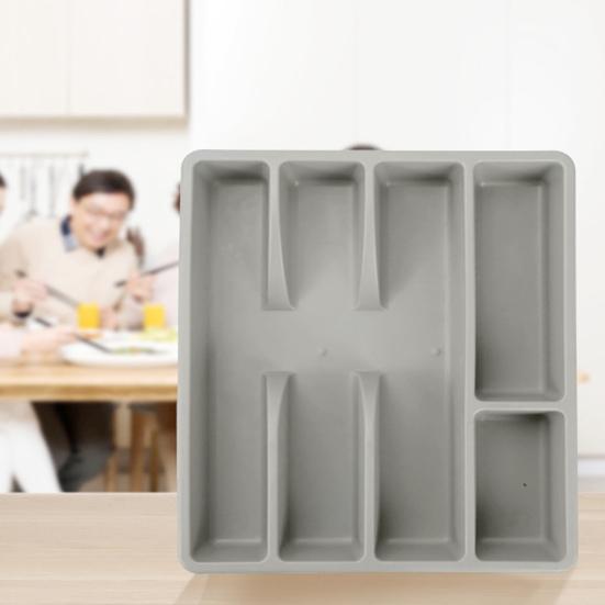 Cutlery Storage Box Classification Organization Large Capacity Multi Compartments Tableware Tray Fork Chopsticks Spoon Drawer Tableware Organizer