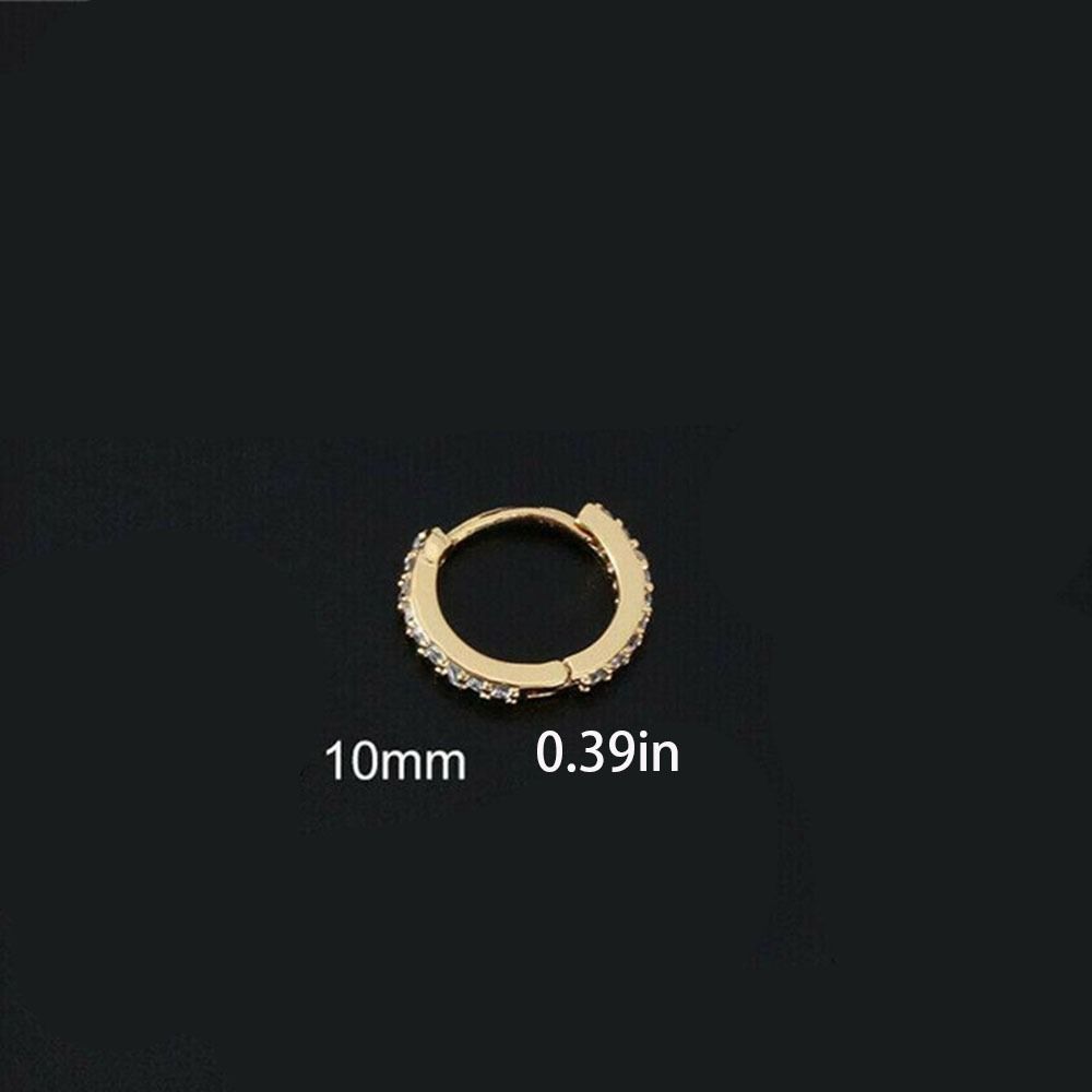 Гипоаллергенный Круглый Циркониевый Пирсинг Носа Хряща Хеликса Персональности Женщины
