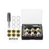 13pcs/set Thread Repair Tool M13-M20 X 1.5MM Oil Drainplug Tap Thread Repair Kit Hand Tools For Repairing Oil Pan
