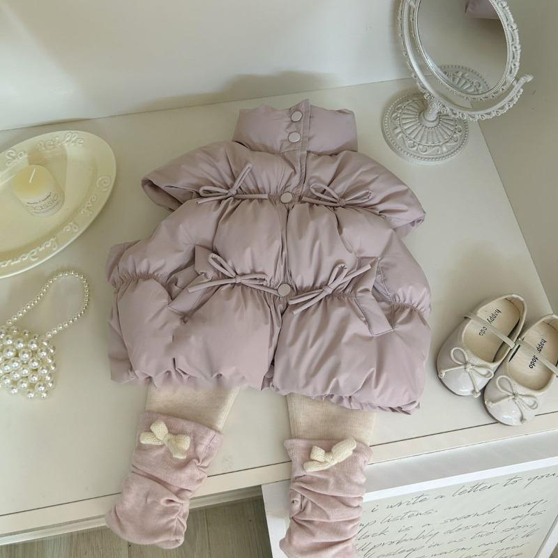 Girls' Vest Autumn and Winter New Style Children's Padded Vest Winter Baby Girl Warm Vest Vest