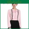 Fashion Office Collar Bow Surwenyue Chiffon Blouse Shirt Womens Tops And Blouses Long Sleeve Shirts
