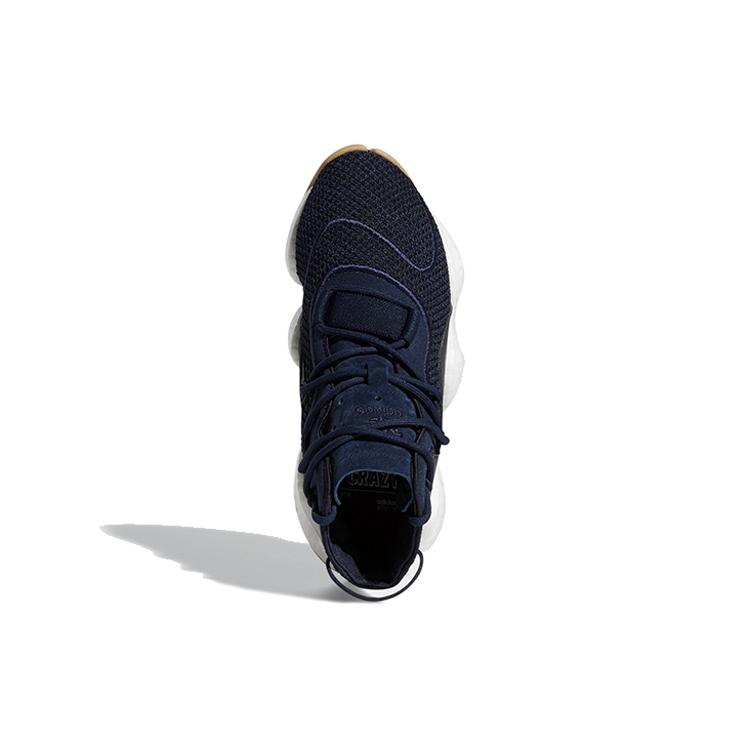 adidas Оригинальные Crazy BYW J Амортизация Средняя высота Баскетбольные кроссовки Темно-синий Белый Подростковые F34358