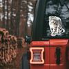 Крутые наклейки на автомобиль Snow Leopard, наклейки на бампер, окна, автомобильные аксессуары, водонепроницаемый виниловый материал