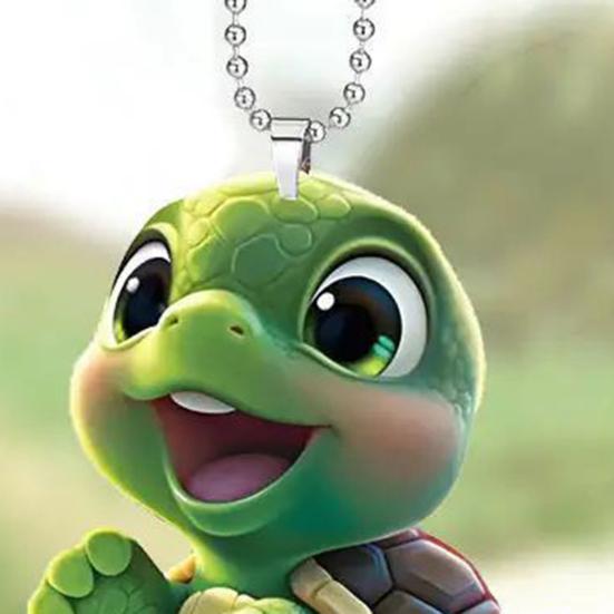 Подвеска для автомобиля из акрила в виде реалистичной черепахи с цепочкой, легкая, висит на деревьях, дверях, окнах, стенах