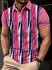 Casual essential! Leaf print short-sleeve polo, stylish and versatile.