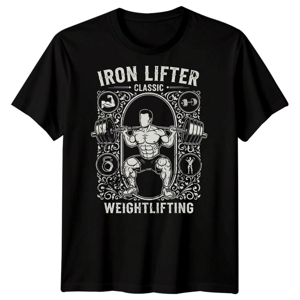 Iron Lifter Classic Weightlifting Sports Mens T-Shirt Gym Training