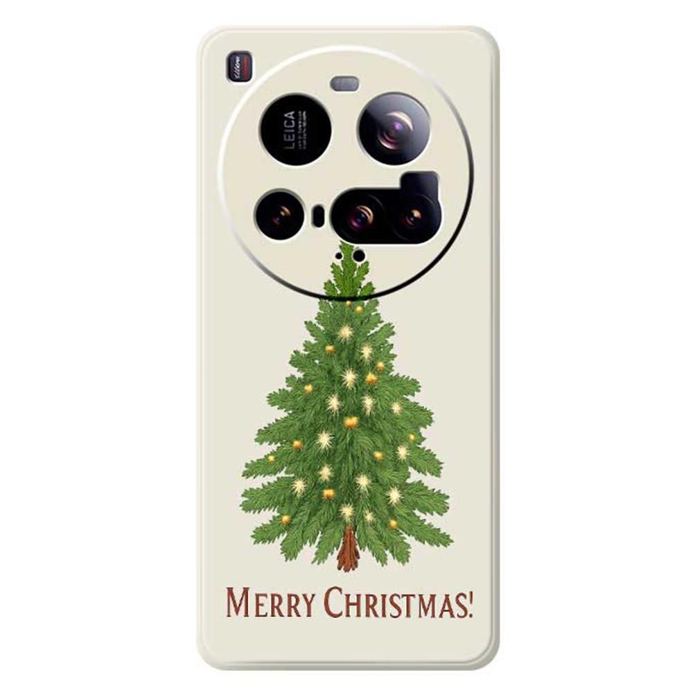 For Xiaomi 15 Ultra Case Christmas Tree Pattern Printing Straight Edge TPU Phone Back Cover