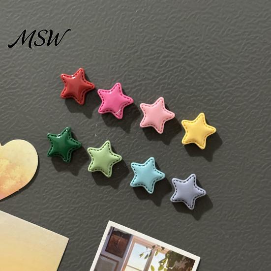 Office Message Boards Accessories 2Pcs 3D Star Refrigerator Magnet, Resin Shape Fridge School Locker Magnets Magnetic Decoration for Kitchen