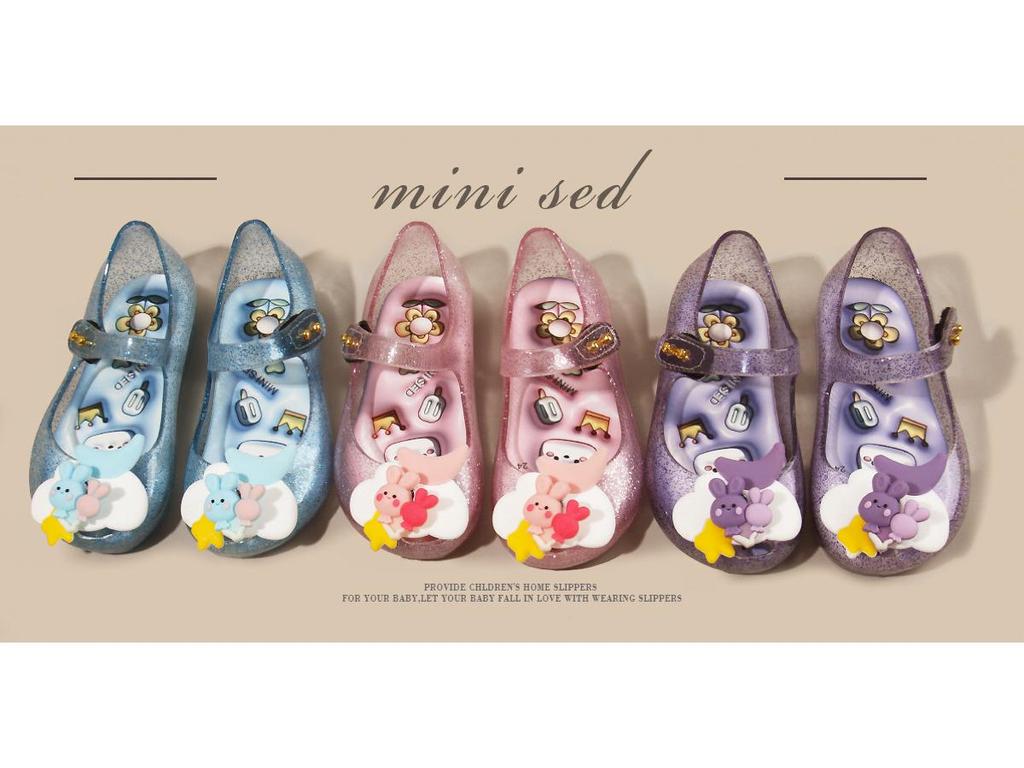 Девочковые хрустальные сандалии-пип-тоу принцессы