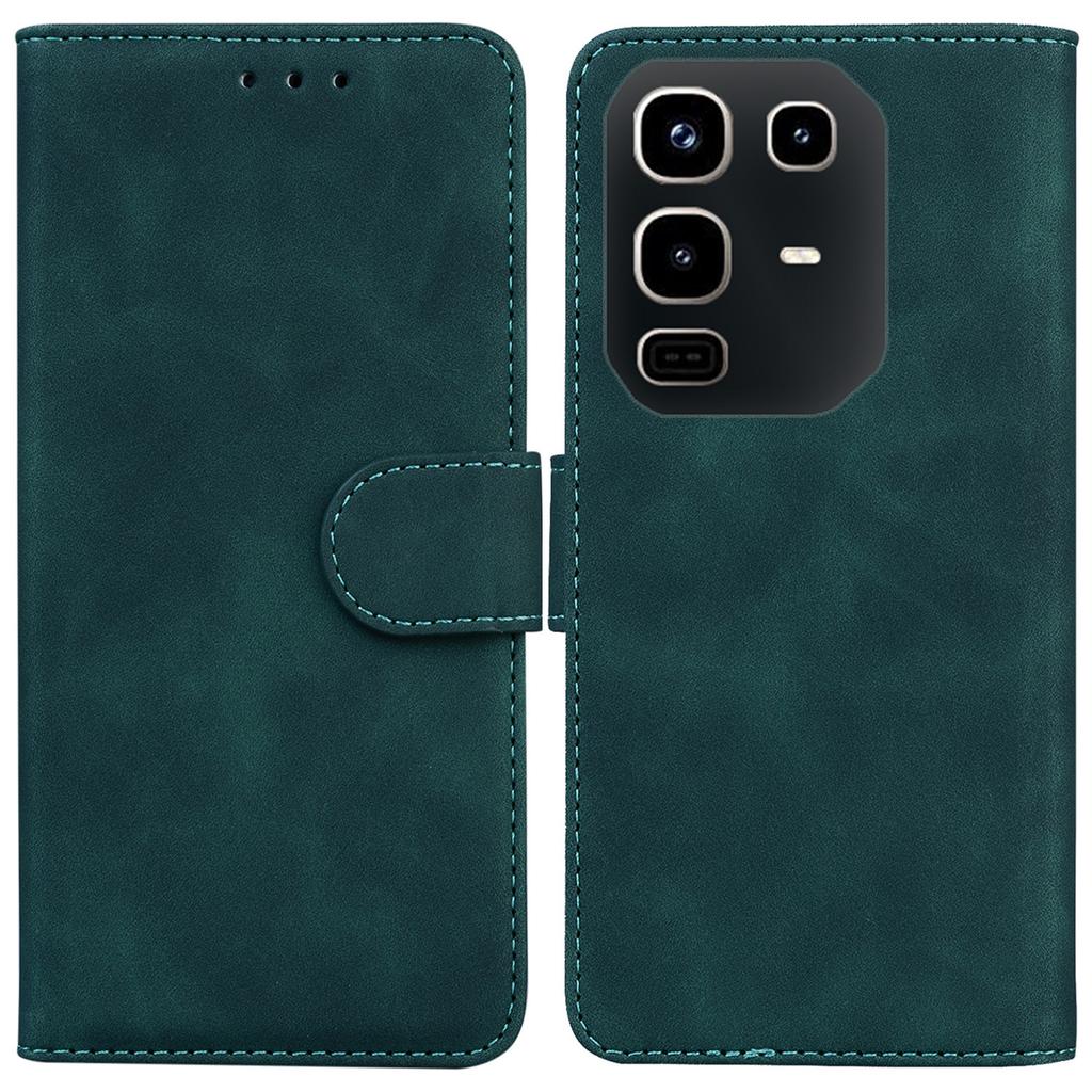 Чехол для Infinix Note 50 4G/Note 50 Pro 4G Однотонный кожаный чехол-кошелек для телефона