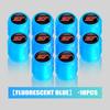 4/6/10pcs Car Tire Fluorescent Dustproof Wheel Valve Stem Caps For Ford Falcon Fusion Escape Ecosport Fusion Explorer Expedition