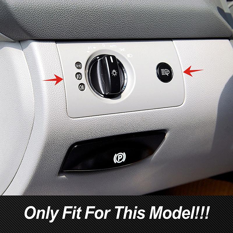 Car Accessories Headlight Switch Cover Control Head Lamp Button Frame Decoration Sticker For Mercedes Benz ML 2006 2007 GL 2008