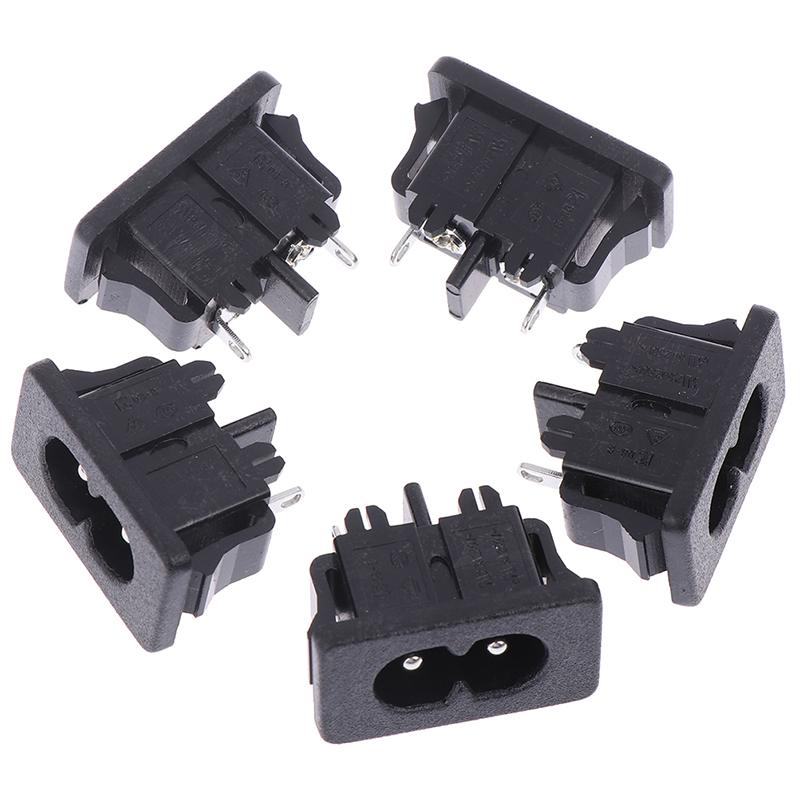 5 шт. AC250V 5A 2Pin AC силовая розетка крепление гнездо