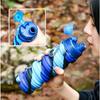 Silicone Water Bottle Portable Foldable Cup Fruit Juice Leak-Proof Outdoor Sport Traveling Camping Bottle Collapsible Cup Bottle