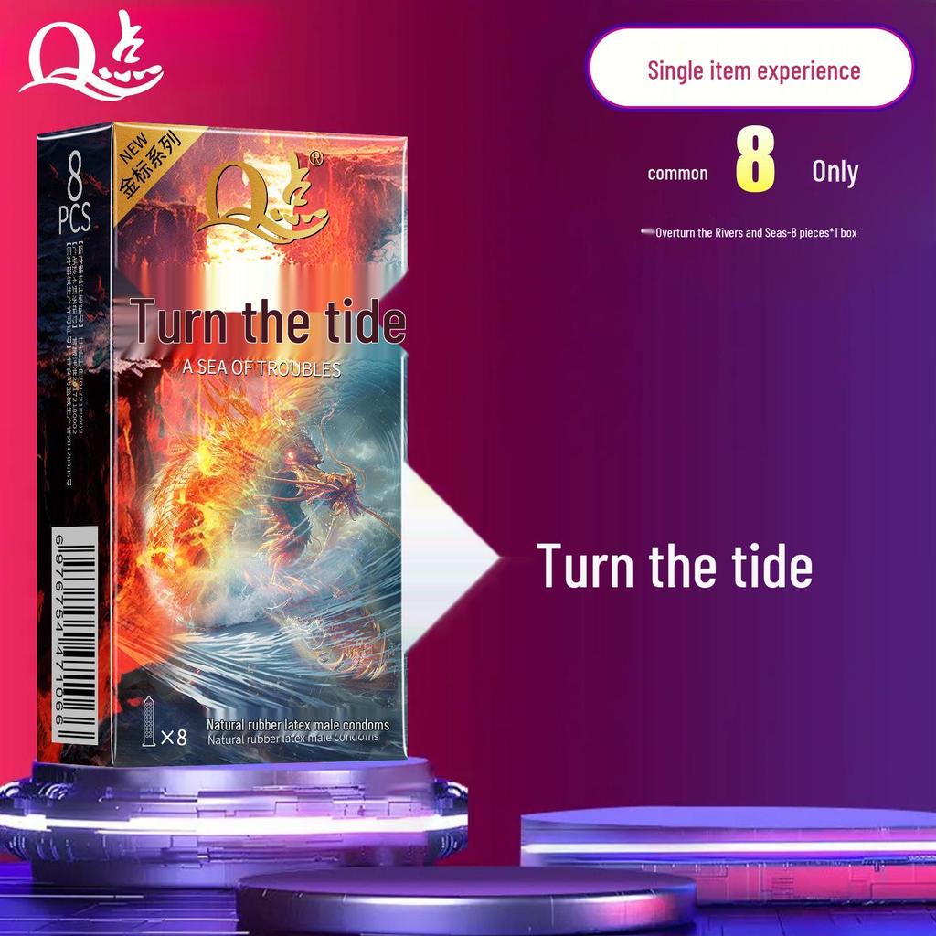 Q-Point Ultra-Thin 001 Long-Lasting Pleasure Delay Condoms with Hyaluronic Acid