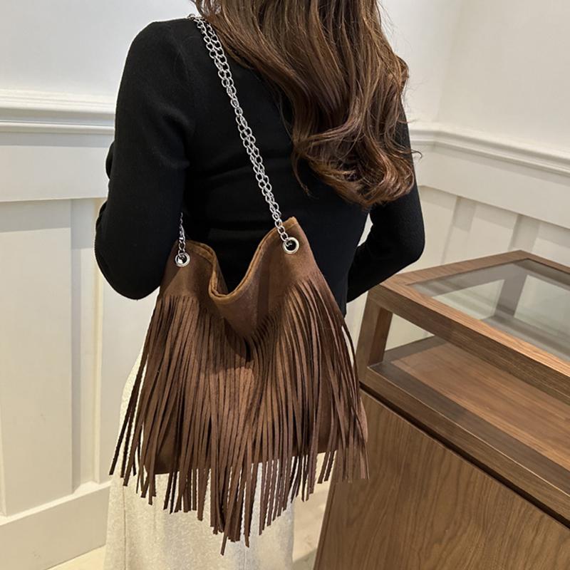 Новый стиль повседневные сумки через плечо с кисточками для женщин большая вместительная сумка через плечо дизайнерские сумки для женщин повседневное использование