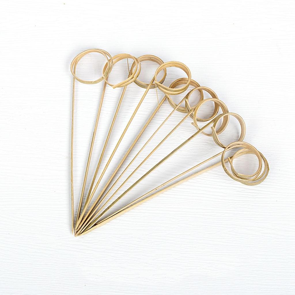 Eco-friendly Disposable Scissor Shaped Fancy Sticks Appetizers Picks Ring Toothpick Cocktail Skewer