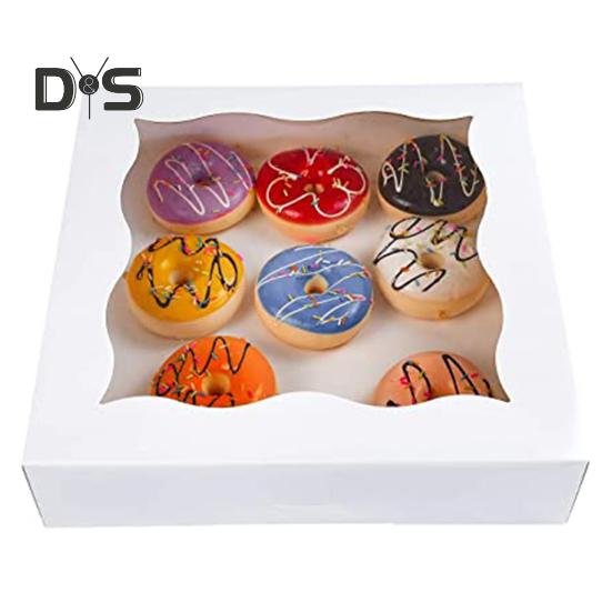 10 шт. прочная загрузочная коробка для печенья большой емкости полезная белая/коричневая упаковка для выпечки десертов