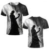 Футболка Devil Apple Gothic Cool с иллюстрациями из комиксов, модные топы с короткими рукавами и круглым вырезом, свободные футболки для мальчиков и девочек с 3D-принтом