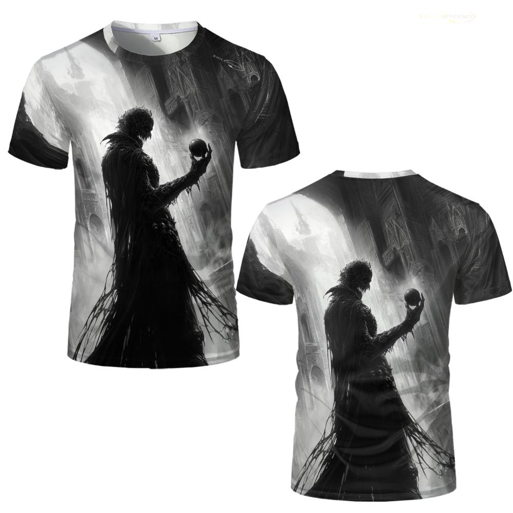Футболка Devil Apple Gothic Cool с иллюстрациями из комиксов, модные топы с короткими рукавами и круглым вырезом, свободные футболки для мальчиков и девочек с 3D-принтом