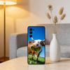 Cute Cattle Phone Case For Samsung S25,S24,S21,S22,S23,S30,Ultra,S20,Plus,Fe,Lite,Note,10,Black Cover