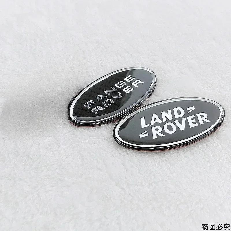 Carbon Fiber Car Body Rear Trunk Emblem Badge Sticker Decoration for Land Rover Range Rover SVR Sport Evoque Velar Freelander XS2