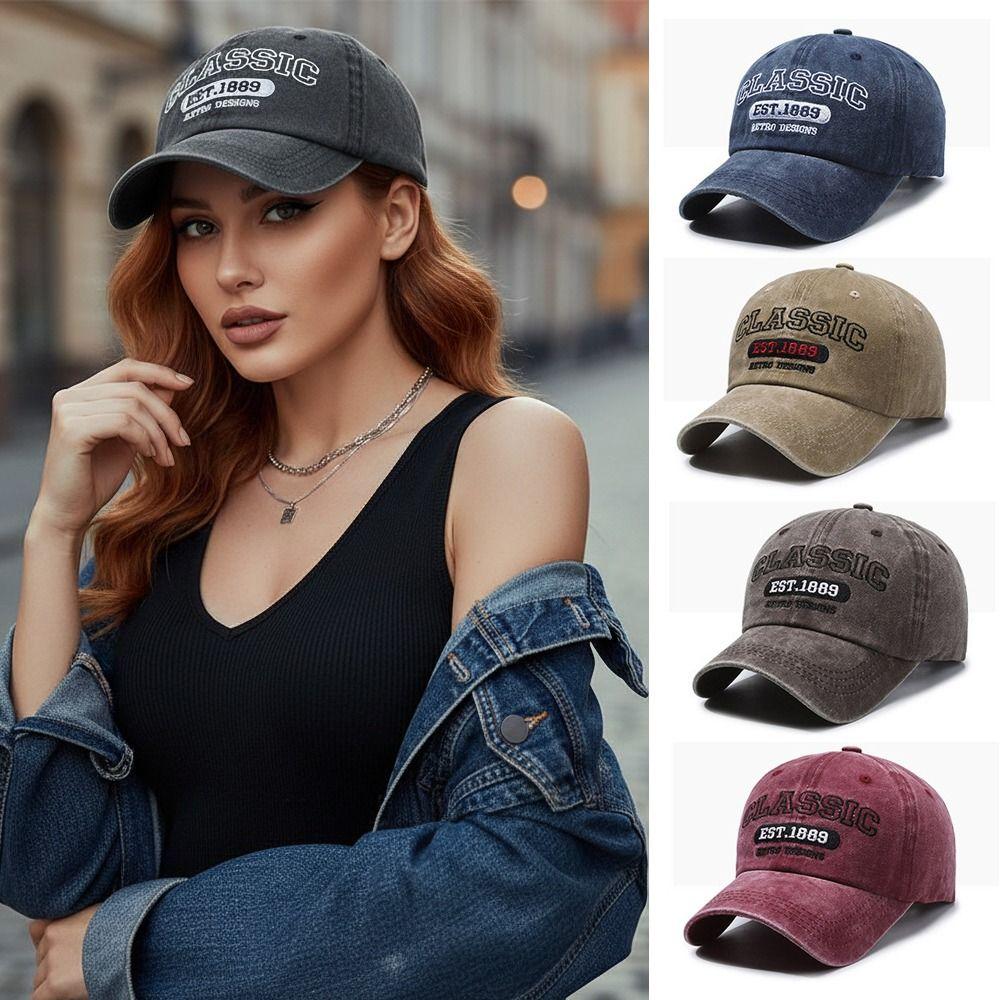 Visor Peaked Cap Classic EST.1889 Sunscreen Hats Fashion Casquette For Man Women