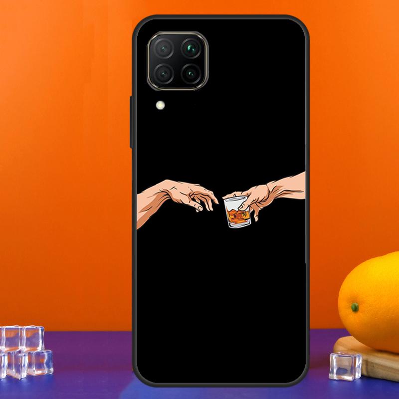 Чехол Сигара и Виски для Huawei Nova 12s 12i 11i 8i 9 10 SE Y91 Y90 Y60 Y70 Y72 Y61 P20 P40 Lite P30 P60 Pro