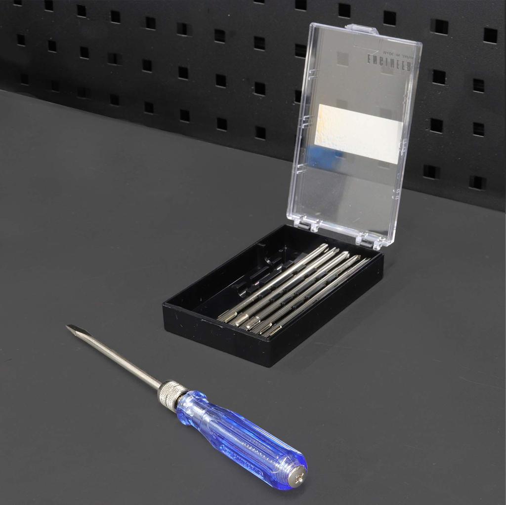 ENGINEER Interchangeable Screwdriver Set with Electrical Testing Grip DK-05 7-Piece Low-Voltage