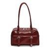 Retro women's bags, high-end underarm bags 2025 new simple large-capacity bowling bags, fashionable commuter bags