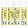 Organic Lip Balm, Creme Brulee (Vanilla), 4 Packs, 4.25 G (0.15 Oz) Each
