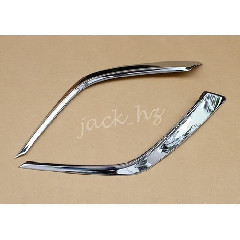 Chrome Front Bumper Fog Light Cover Strips For Mazda CX-3 2016-2024